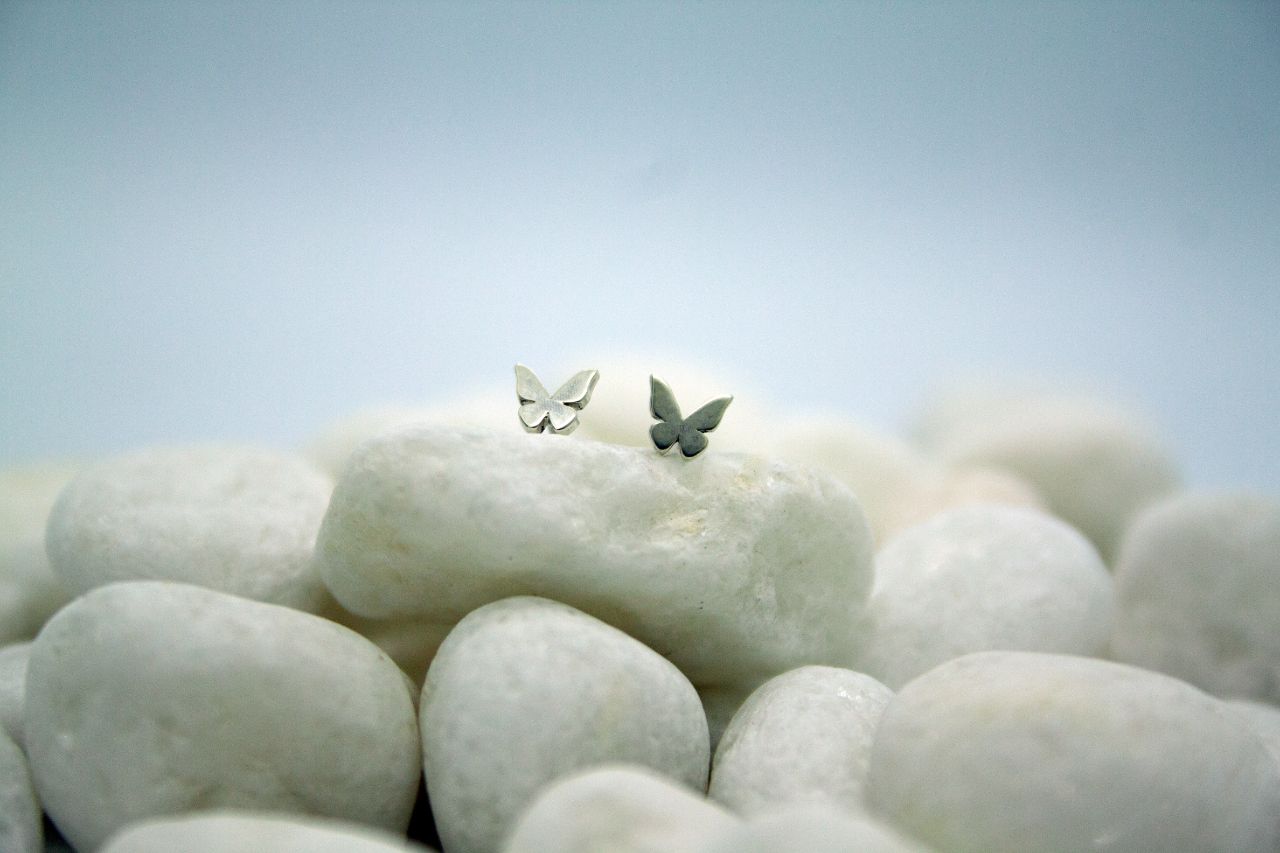 Stone Tiny Butterfly Earrings Final
